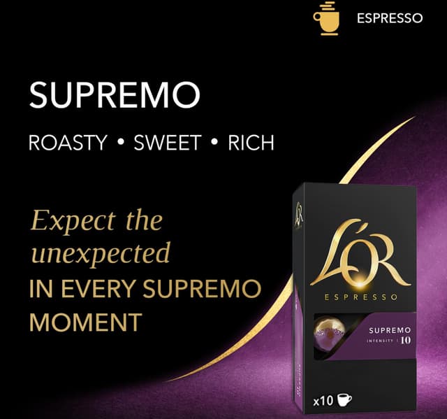 L'Or Espresso Supremo Coffee Capsules 10 pcs