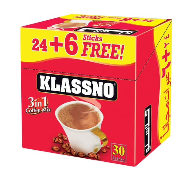 Klassno 3in1 Coffee Mix 30 X 20 G