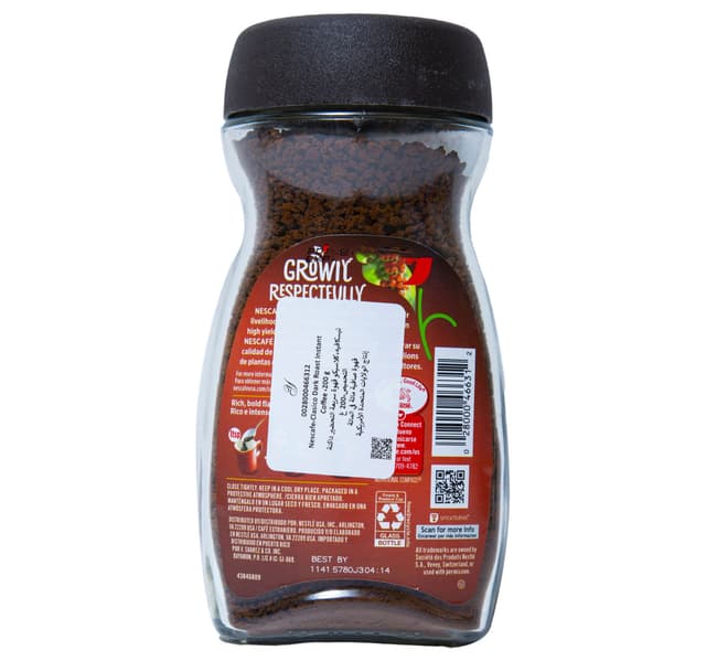 Nescafe Classic Dark Roast Instant Coffee 200 G