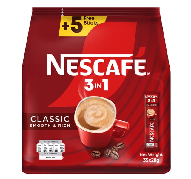 Nescafe 3in1 Classic Smooth Rich Coffee Mix Stick 20 G 30 5