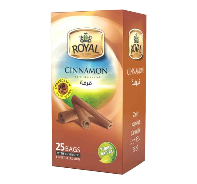 Royal Herbs Cinnamon Tea Bags 25 Pcs
