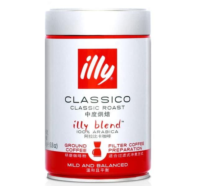 Illy Classic Roast Ground Coffee 250 G