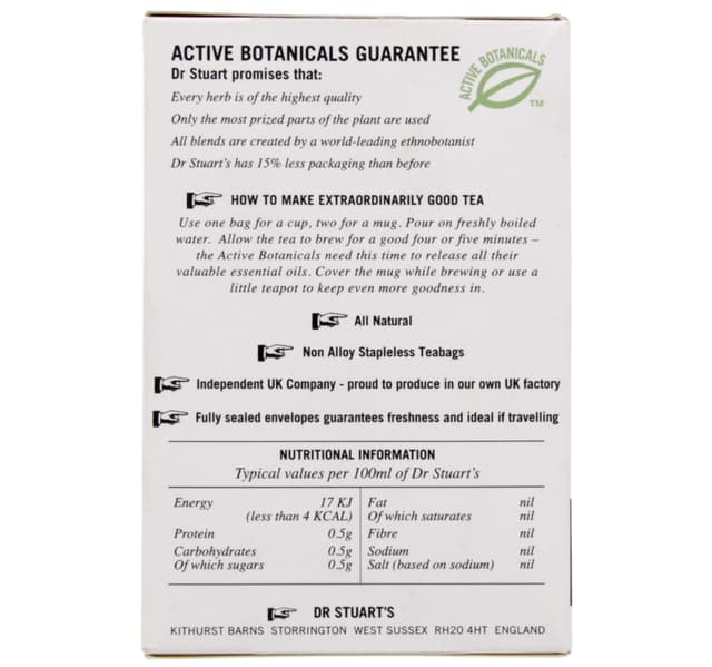 Dr Stuart S Detox Naturally Caffeine Free Tea 15 Pcs
