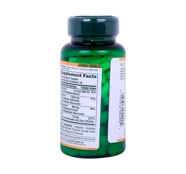 Nature S Bounty Calcium Magnesium Zinc With Vitamin D3 100pcs