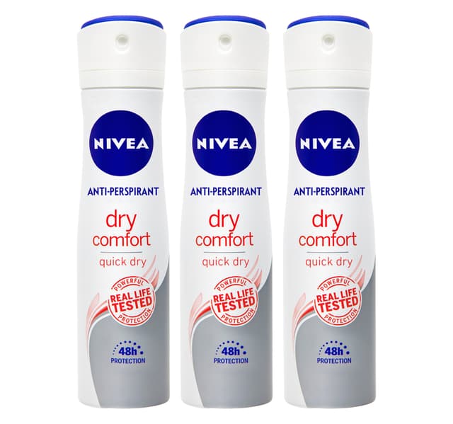 Nivea Anti Perspirant Spray For Women Assorted 3 X 150 Ml