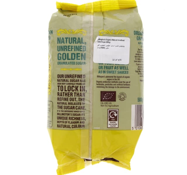 Billington's Organic Golden Granulated Natural Unrefined Cane Sugar