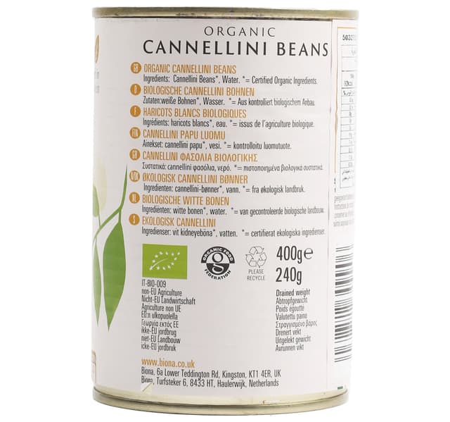 Biona Organic Cannellini Beans 400 G