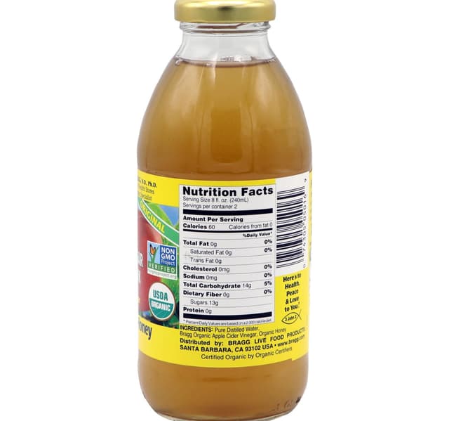 Bragg Organic Apple Cider Vinegar Honey 473 Ml