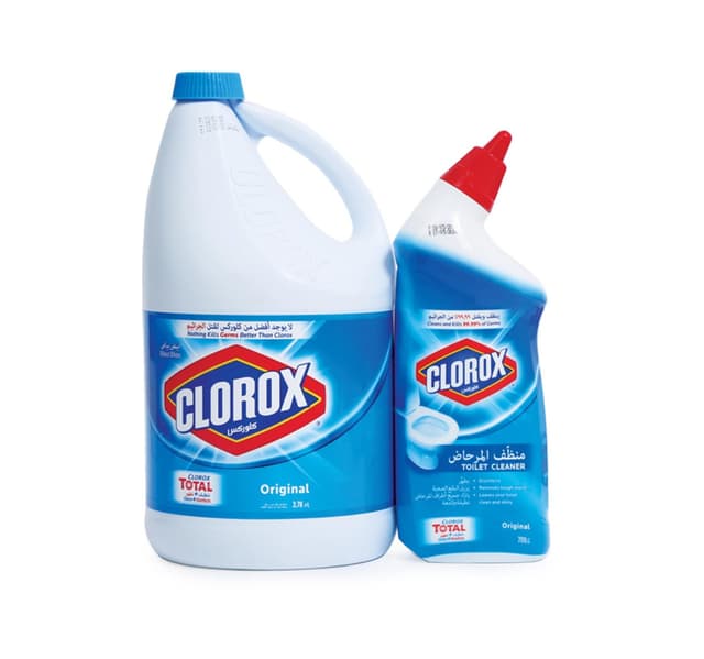 Clorox Bleach Original 3.78 Litre + Clorox Toilet Cleaner 709 ml