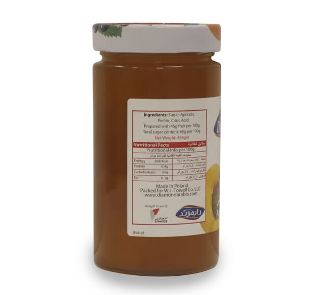 Diamond Apricot Jam 454 G
