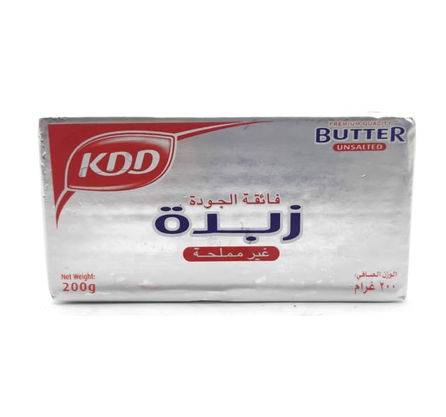 Kdd Butter Unsalted 200 G