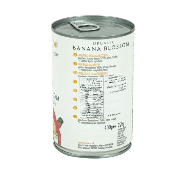 Biona Organic Banana Blossom Meat Substitute In Salted Water 400 G