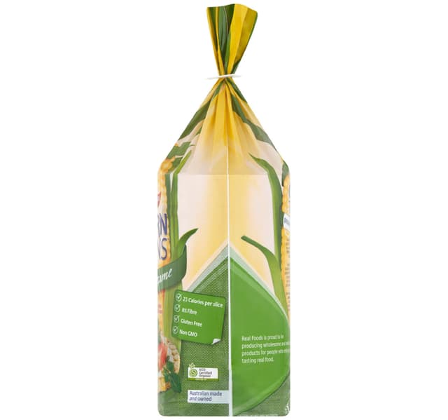 Real Foods Organic Corn Thins With Sesame 150 G