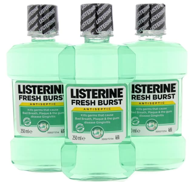 Listerine Mouth Wash Fresh Brust 3 x 250 ml