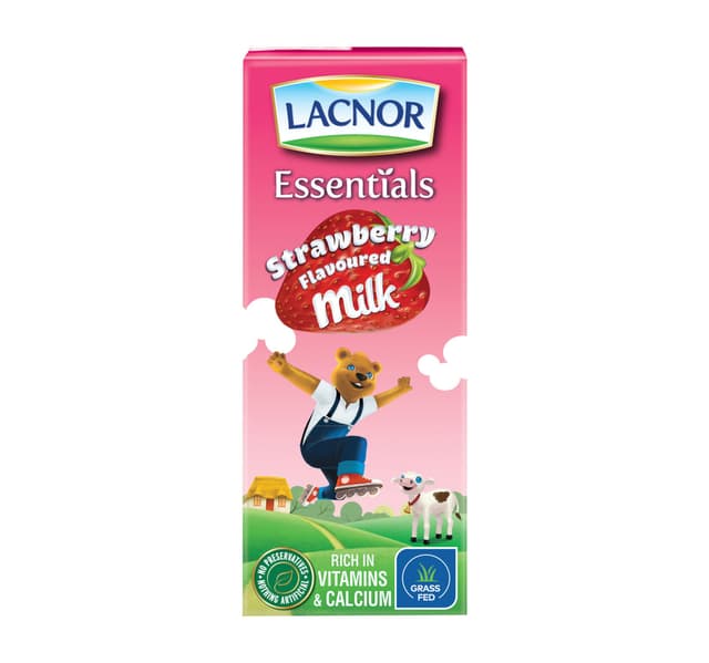Lacnor Essentials Strawberry Flavoured Milk 180 Ml