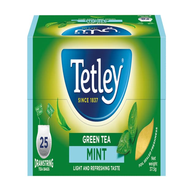 Tetley Green Tea Mint 37 5 G