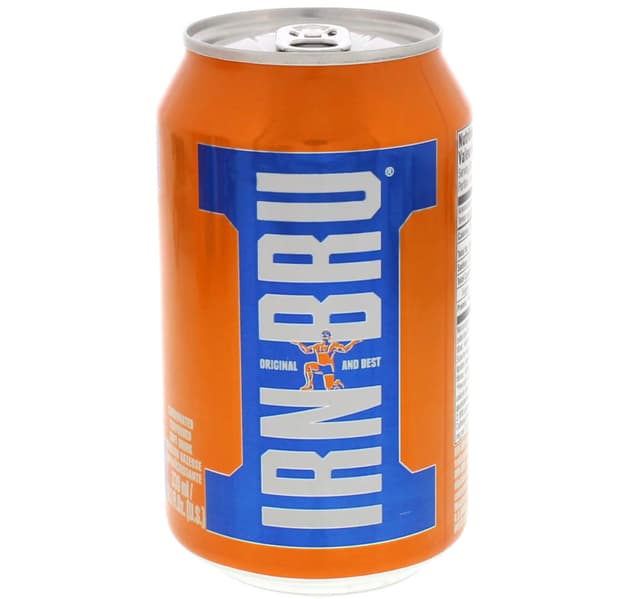 Irn Bru Carbonated Flavoured Soft Drink 330 Ml