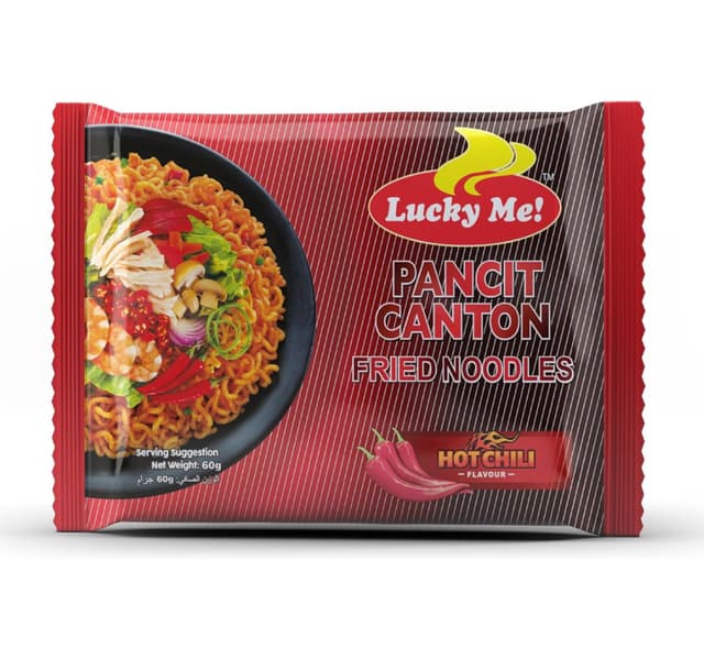 Lucky Me Hot Chili Flavour Instant Pancit Canton 6 60 G