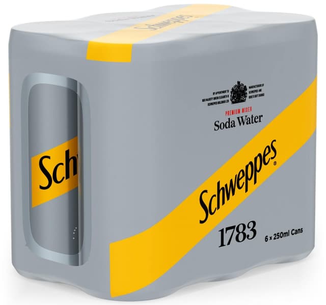 Schweppes Premium Mixer Soda Water 250 Ml
