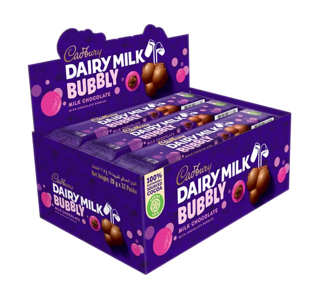Cadbury Dairy Milk Bubbly Chocolate 28 G