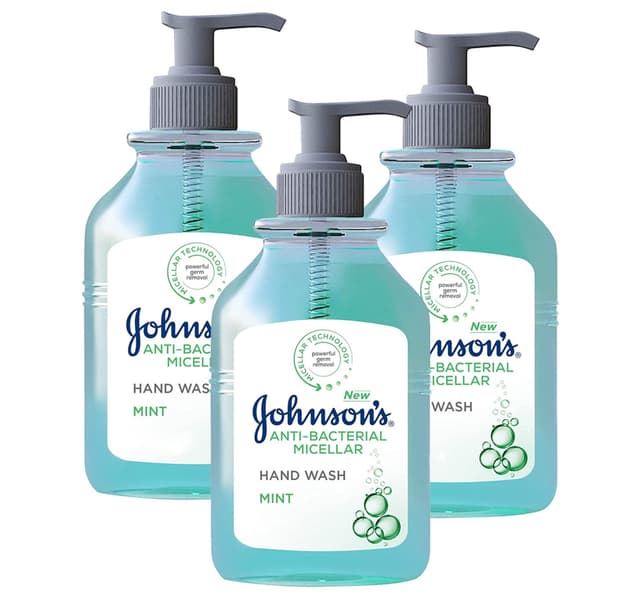 Johnson's Anti-Bacterial Micellar Hand Wash Mint 300 ml 2+1