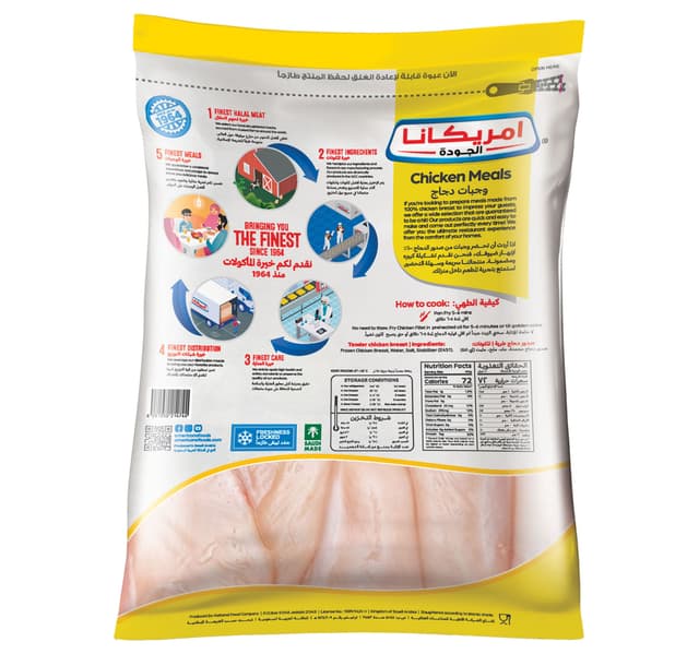 Americana Frozen Tender Chicken Breast 1 Kg