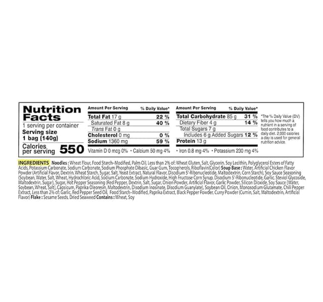 Samyang 2xspicy Hot Chicken Noodles 140 g