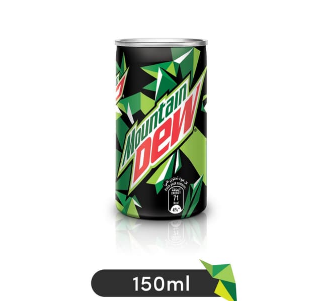 Mountain Dew Carbonated Soft Drink Mini Cans 150 Ml