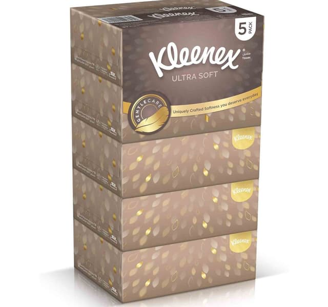Kleenex Ultra Soft 3-Ply Facial Tissue 5x96 Sheets