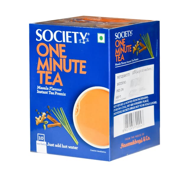 Society Tea Masala Flavour One Minute Tea 10 X 14 G