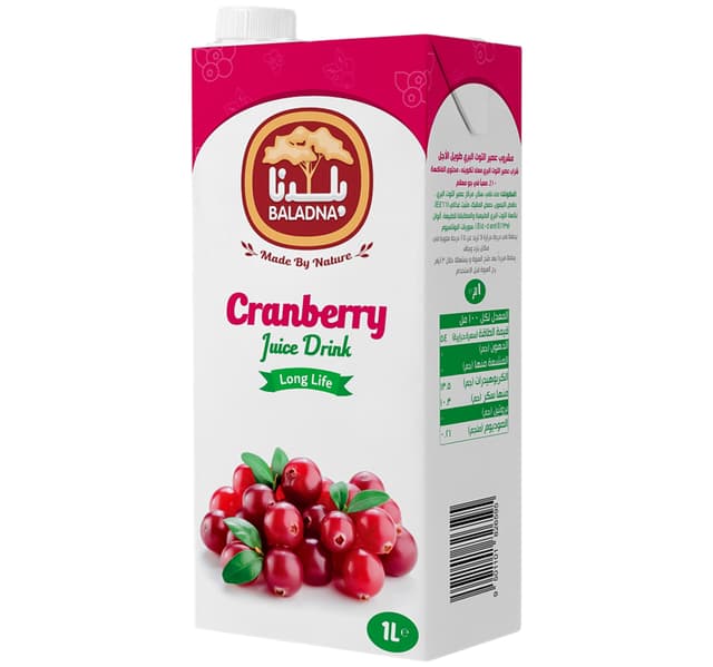 Baladna Long Life Cranberry Juice 1 Litre