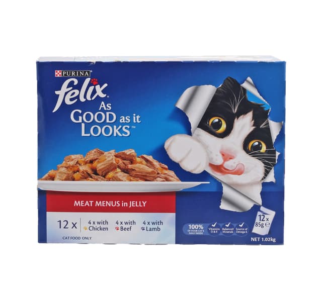 Purina Felix Meat Menus 12x85g
