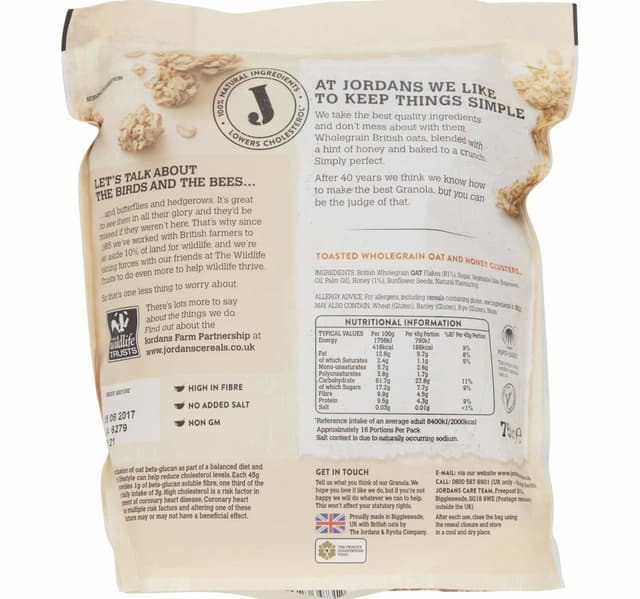 Jordans Simply Granola With A Hint Of Honey 750 G