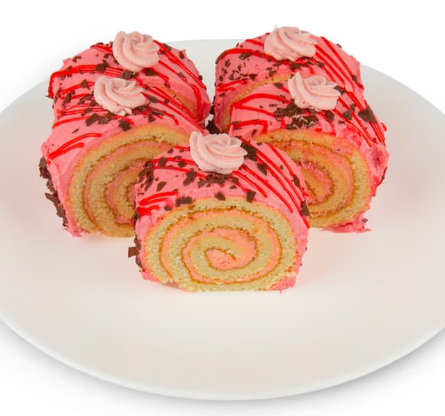 Bake Art Lulu Strawberry Swiss Roll 5 Pcs