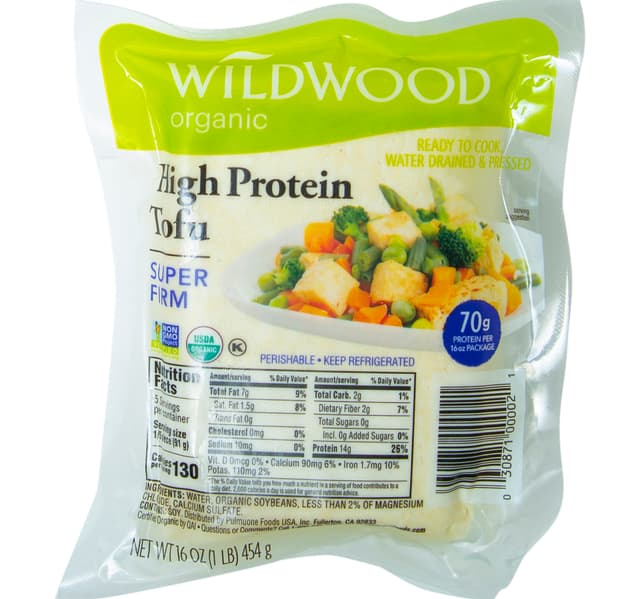 Wild Wood Organic High Protein Tofu 454 G