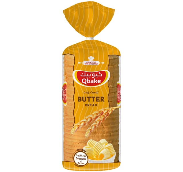 Qbake Butter Bread Sliced 300 G
