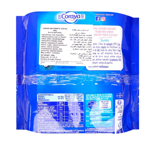 Coraya Batonnets Sticks 180 G