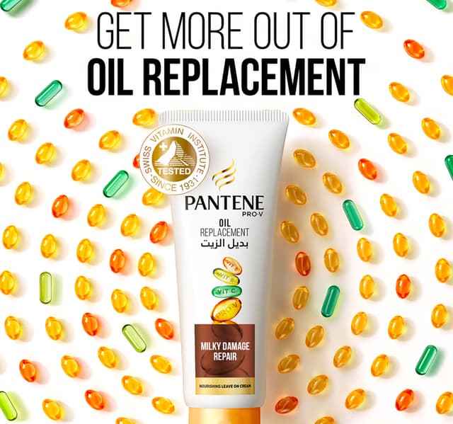 Pantene Pro V Hair Oil Replacement Leave On Cream Milky Damage Repair 2 X