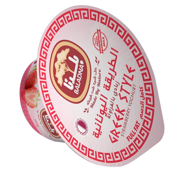 بلدنا زبادي فراولة يوناني ستايل 150 g