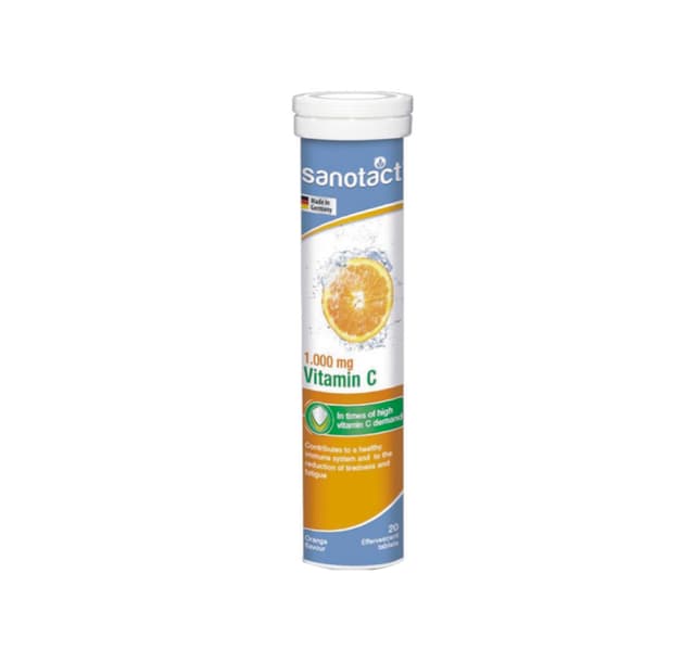 Sanotact Vitamin C 1000mg Orange Tablets 20pcs