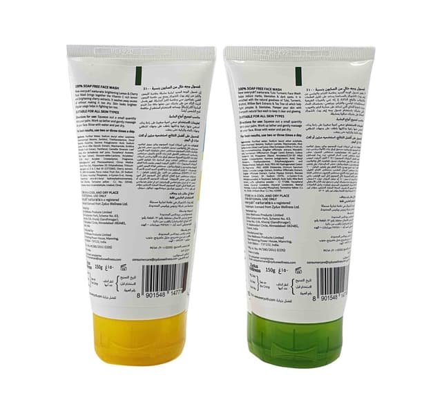 Everyuth Naturals Brightening Lemon Cherry Face Wash 150 Ml Clear