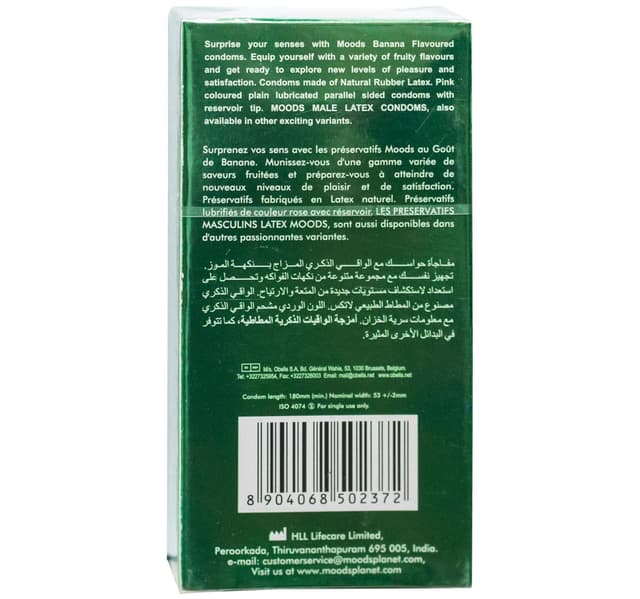 Moods Condoms Banana 12 Pcs