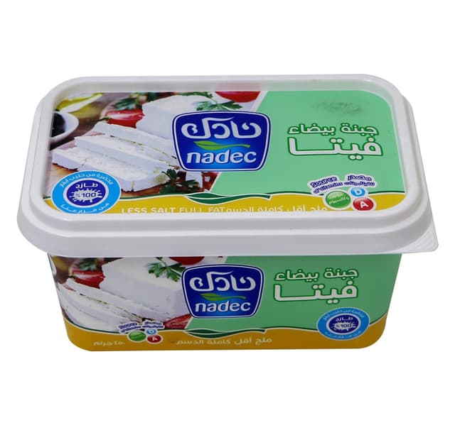 Nadec White Feta Cheese Less Salt 450 G