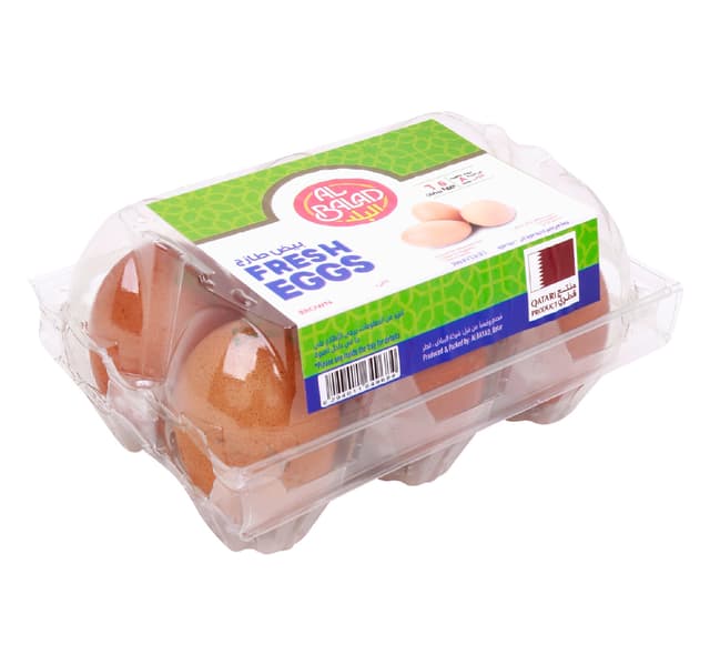 Al Balad Fresh Brown Eggs Large 6 pcs
