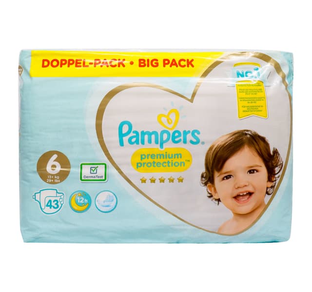 Pampers Premium Care Diaper No 6 Jumbo Pack 13 Kg 43 Count