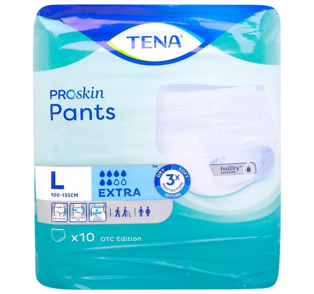 Tena Adult Diaper Pants Extra Size Large 100 135cm 10pcs