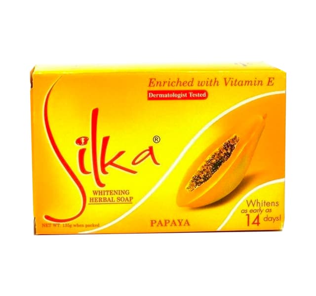 Silka Papaya Whitening Herbal Soap Value Pack 3 X 135 G