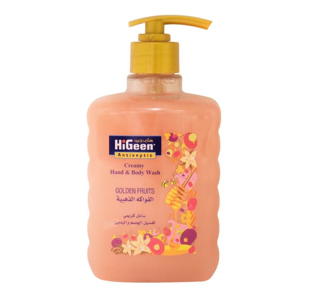 Higeen Antiseptic Creamy Hand & Body Wash Golden Fruits 500Ml