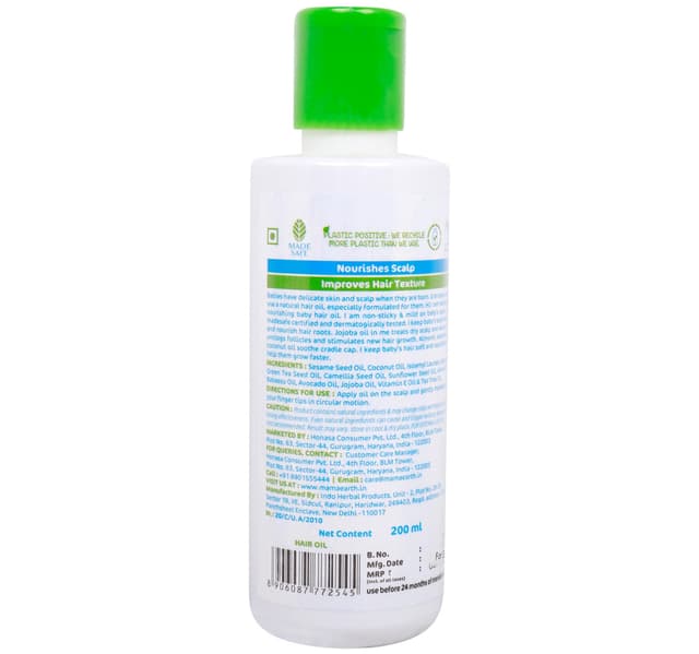 Mamaearth Nourishing Hair Oil for Babies