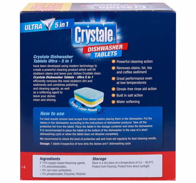 Crystale Dishwasher Tabs 100 Pcs